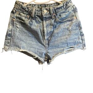 Wild Fable Blue Distressed Jean Shorts